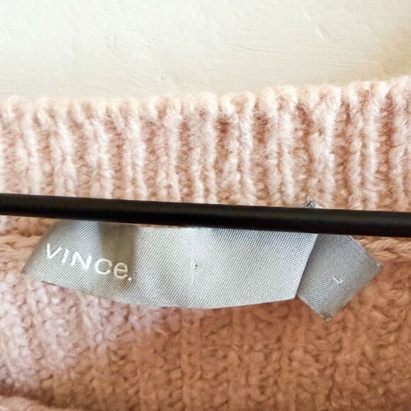 Vince Shaker Stitch Wool Blend Sweater Size L - Picture 7 of 8